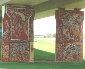 Cowra Bridge Pylons - Accommodation Cooktown 0