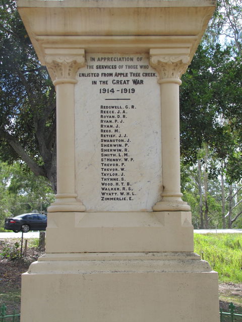 Apple Tree Creek War Memorial - Accommodation Cooktown 1