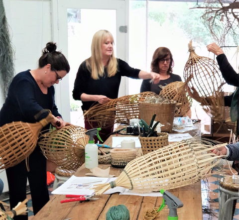 Fish Trap Lampshade Weaving - Accommodation Cooktown 0