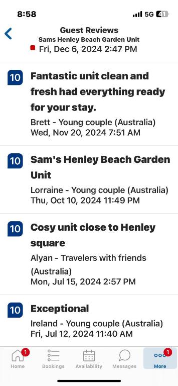 Sams Henley Beach Garden Unit - Accommodation Cooktown 3